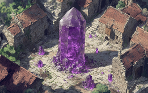 被异晶侵蚀的城市